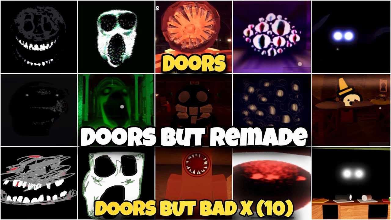 Roblox Doors vs Doors but bad AMBUSH jumpscare 