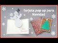 TARJETA POP UP MUÑECO DE NIEVE | TARJETA PARA NAVIDAD