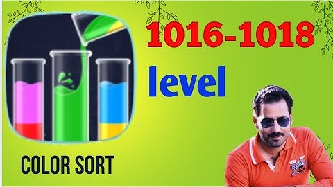 Color sort level 1016/1018