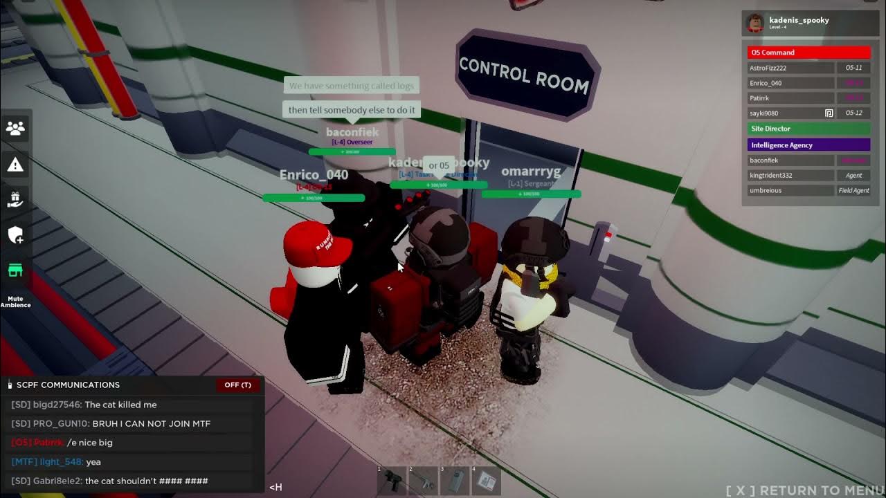 person abusing alarms in SCP Site Roleplay YouTube