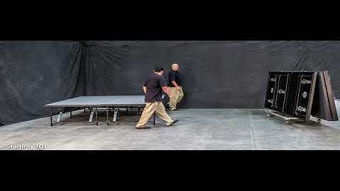 Staging 101 Portable Stage Assembly Instructions & How to Video - StageDrop
