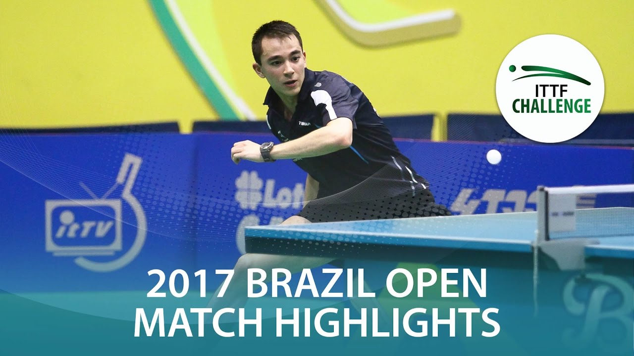2017 Brazil Open Highlights: Hugo Calderano vs Thomas Keinath (R16)