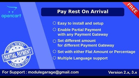How To Install: Opencart Pay Rest On Arrival Module