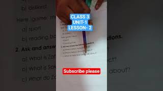 CLASS 3।। UNIT 1।।  LESSON 2. English for today.  Talking about Myself. #reels #reelsvideo #english