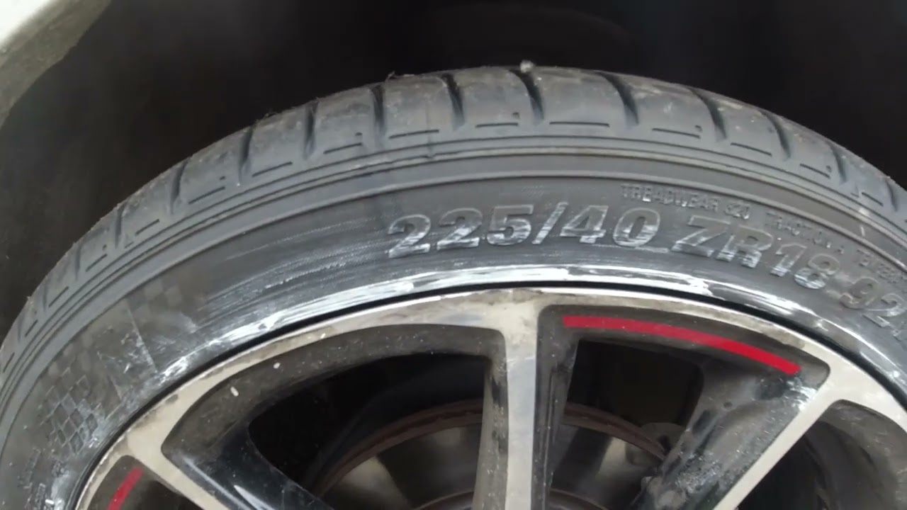 225/40/18 tyres on my GR Sport - YouTube
