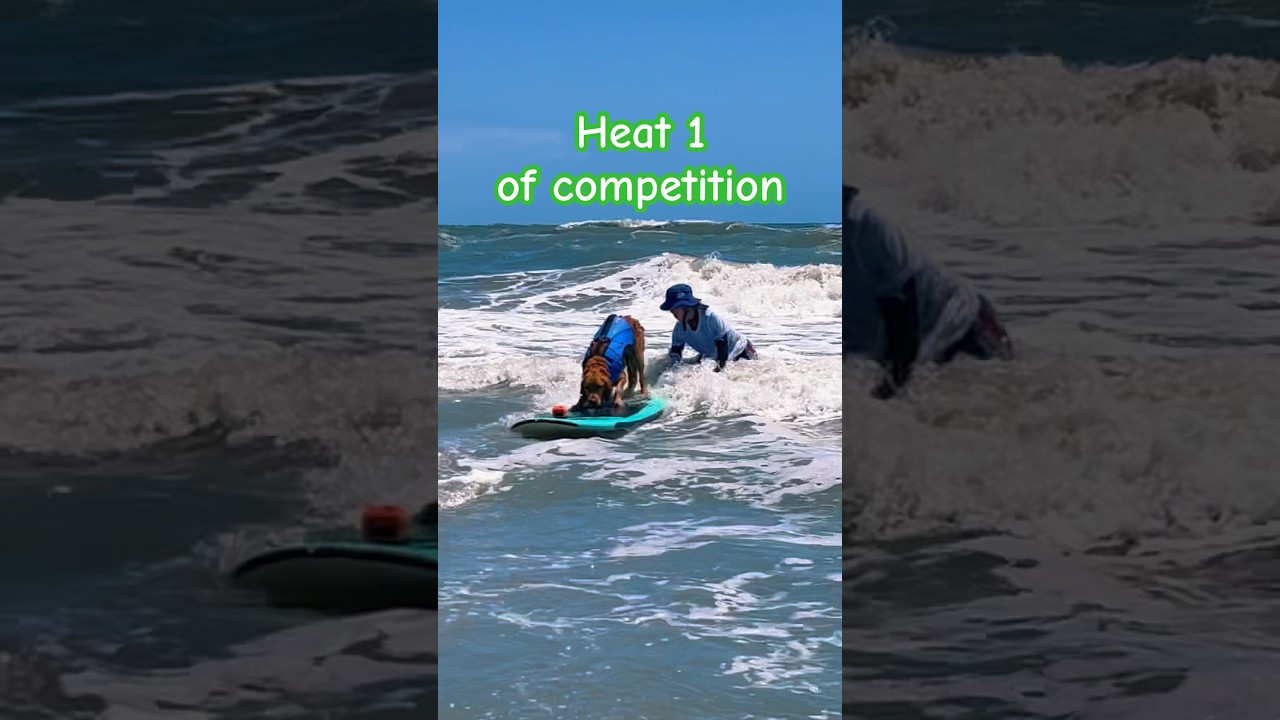 Rough surf, new friends! Heat 1! 