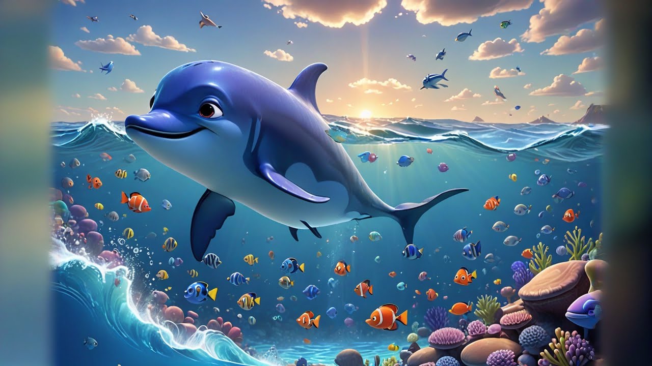 The Dancing Dolphin’s Ocean Song 🐬🎶 | Fun Learning Story for Kids | Preschool Educational Video