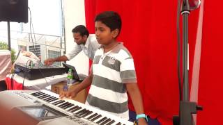 Video thumbnail of "Aandavarae Irakamayirum - Ryan's Solo Keyboard Performance - Fun Fair @ OLOL"