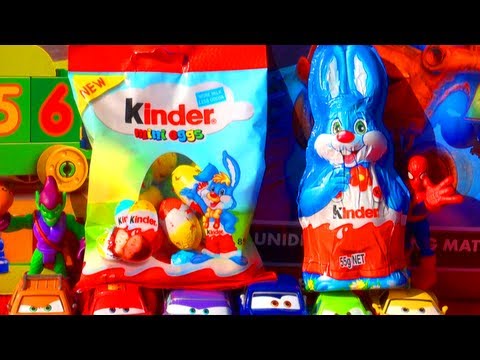 Kinder Surprise Eggs Unboxing Mini Eggs & Easter Bunny Psy Dance 2013 Easter Eggs Unboxing Review!