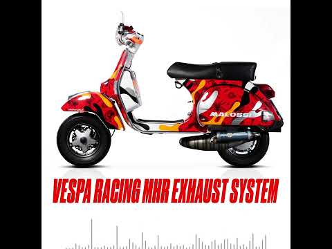 VESPA RACING AUSPUFF MALOSSI VESPA PX 125 2T EURO 2 (VLX2M) Video