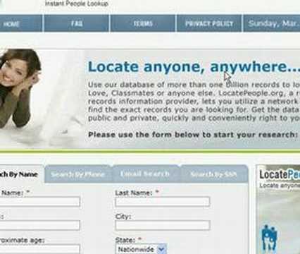 Locate People On the Internet - Fast and Easy