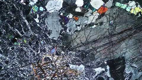 6. Thin section video:  Peridotite serpentinised