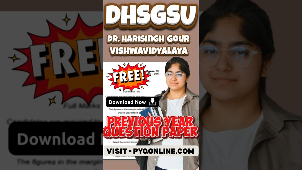 DHSGSU Dr. Harisingh Gour Vishwavidyalaya Sagar Free previous question paper download l dhsgsu.com