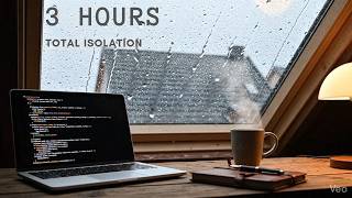 3 HOURS of Deep Work: Rainy Attic Skylight & Mechanical Keyboard (No Music, Ultra Static) screenshot 3