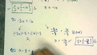 Solving 1 and 2 Step