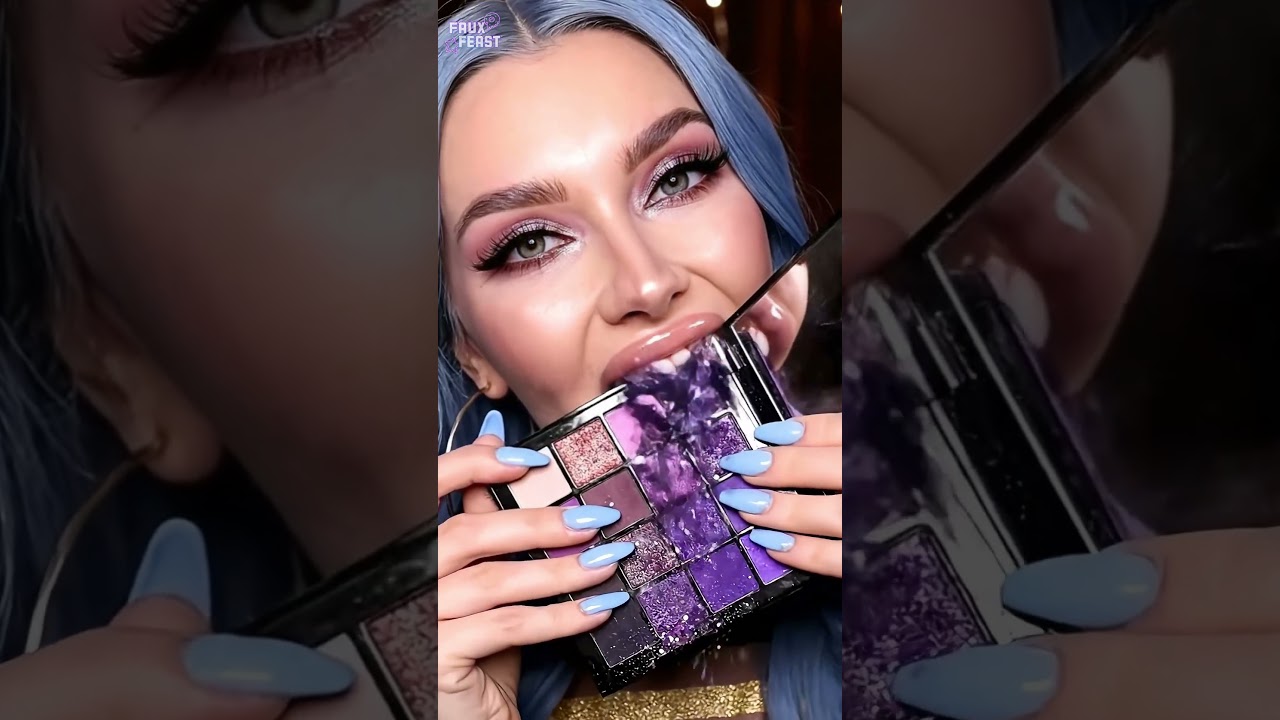 Is this EYESHADOW PALETTE edible? 💅🏻👀 Oddly Satisfying ASMR