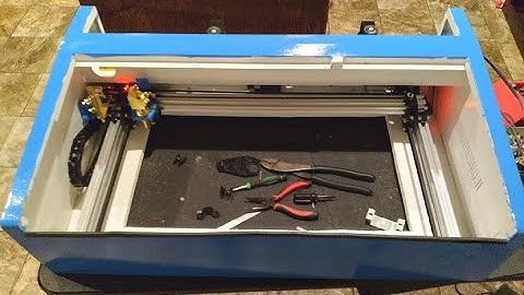 K40 bed install and Cohesion 3d Laser board test