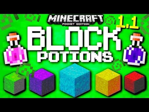 ️MCPE  POTION BLOCKS in Minecraft PE! [ONE COMMAND] - YouTube