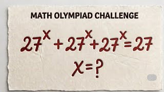 Information Nice Olympiad Math Exponential Algebraic Problem | Find the value of x =  Guide
