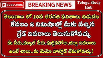 Telangana 10th Class 2021 Results Release || TS SSC Results 2021||How to check telangana ssc results