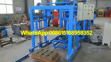 QT4 25  automatic concrete interlocking I paver brick making machine