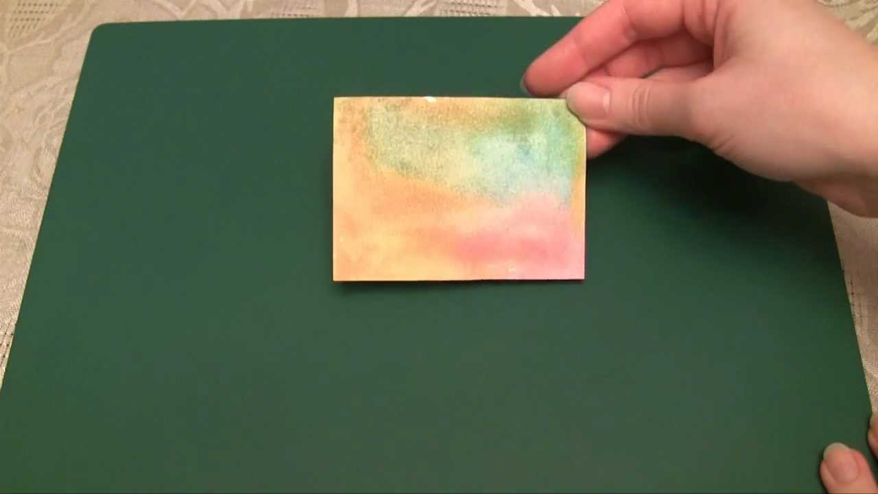 Дистресс чернила: техника создания фона (Distress Ink Technique)