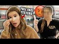 FULL FACE Using ULTA TESTERS Makeup! omg...