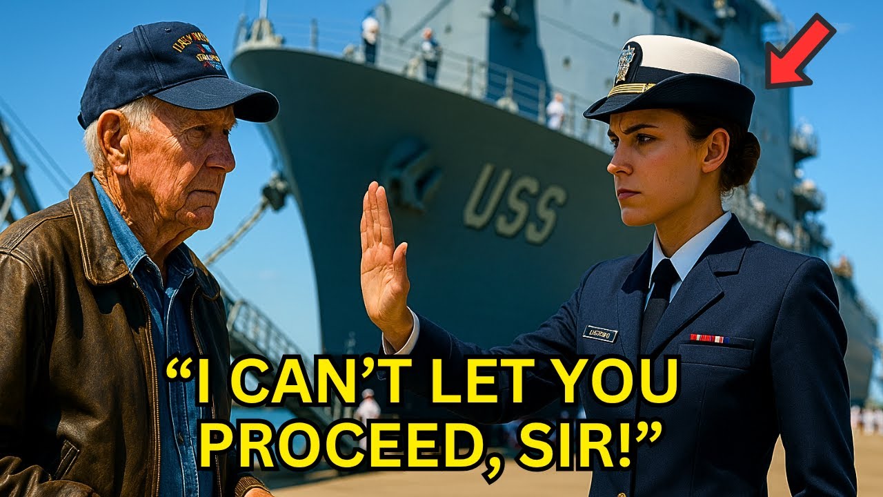 Navy Officer Stops Veteran From Boarding the Ship — Until the Admiral Recognized The Patch and Froze