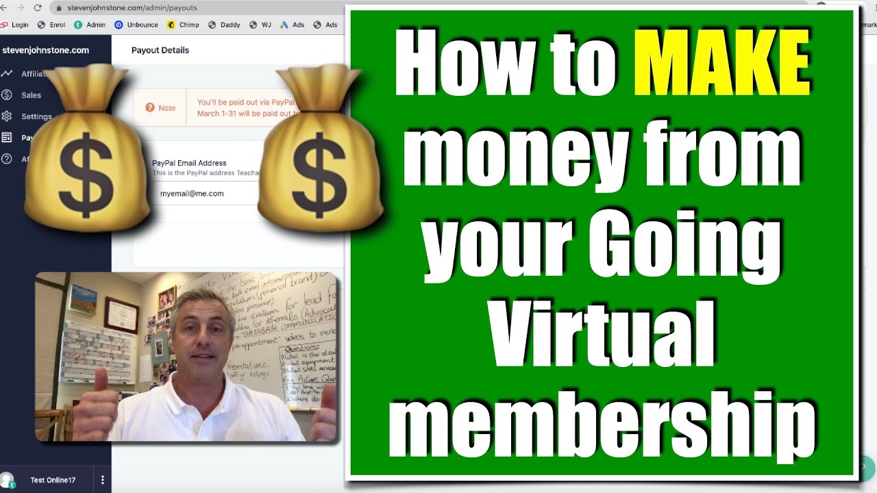 How to MAKE money with your Going Virtual membership 