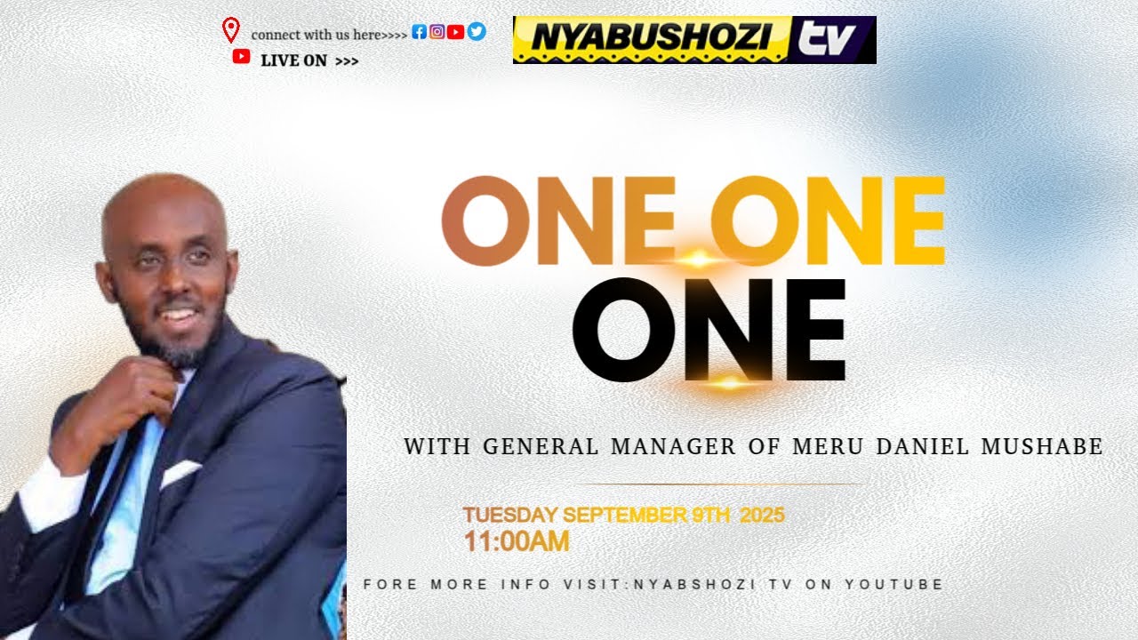 LIVE: ONE ON ONE WITH THE GENERAL MANAGER OF MERU MR.DANIEL MUSHABE ...