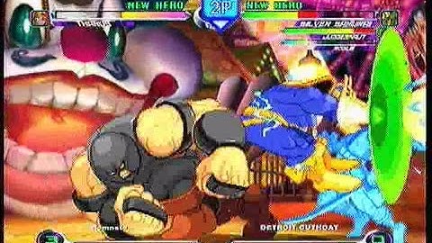MvC2: Thanos Power Ball - Reverse Hitbox