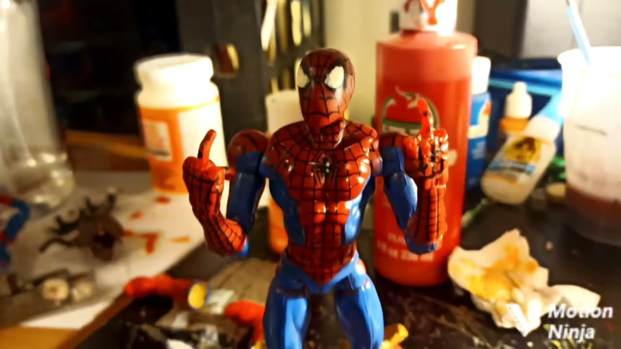 Marvel Legends Urban Legends Spider-Man Figure modified