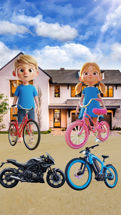 Aku punya sepeda pink #kartuntempel #cartoon #animation