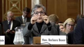 Boxer Testifies on California Emergency Drought Relief Act