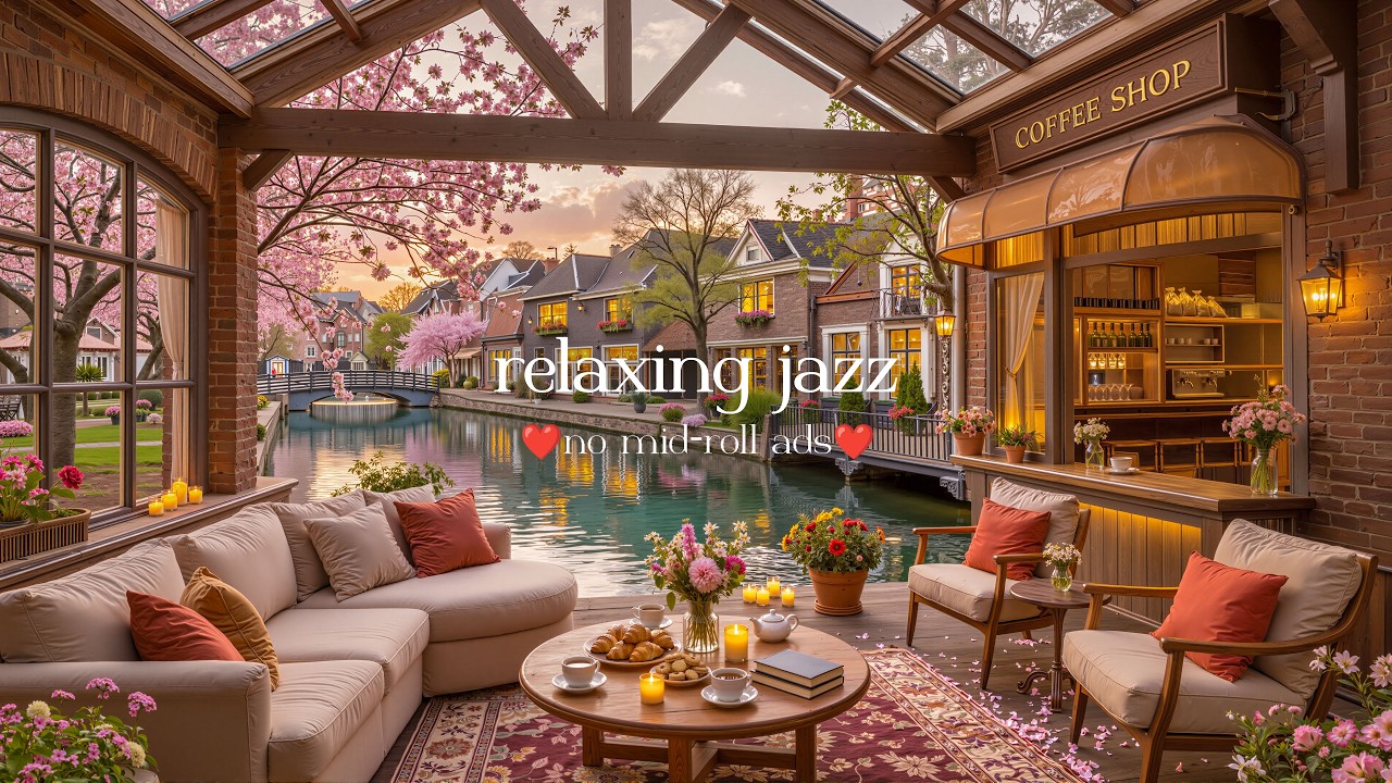 Spring Cafe Outside Happy April Spring Morning at Outdoor Coffee Shop Ambience 🌸 Cozy ...