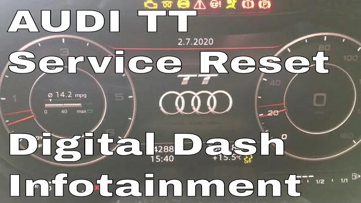 Audi TT Service Light Reset Oil Change Due Warning 2016 2017 2018 2019 Digital Dash Keyless Entry