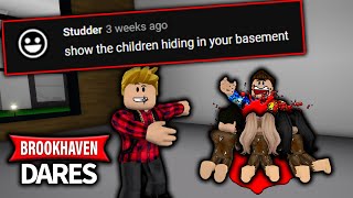 DOING WEIRD DARES IN BROOKHAVEN RP (Roblox)