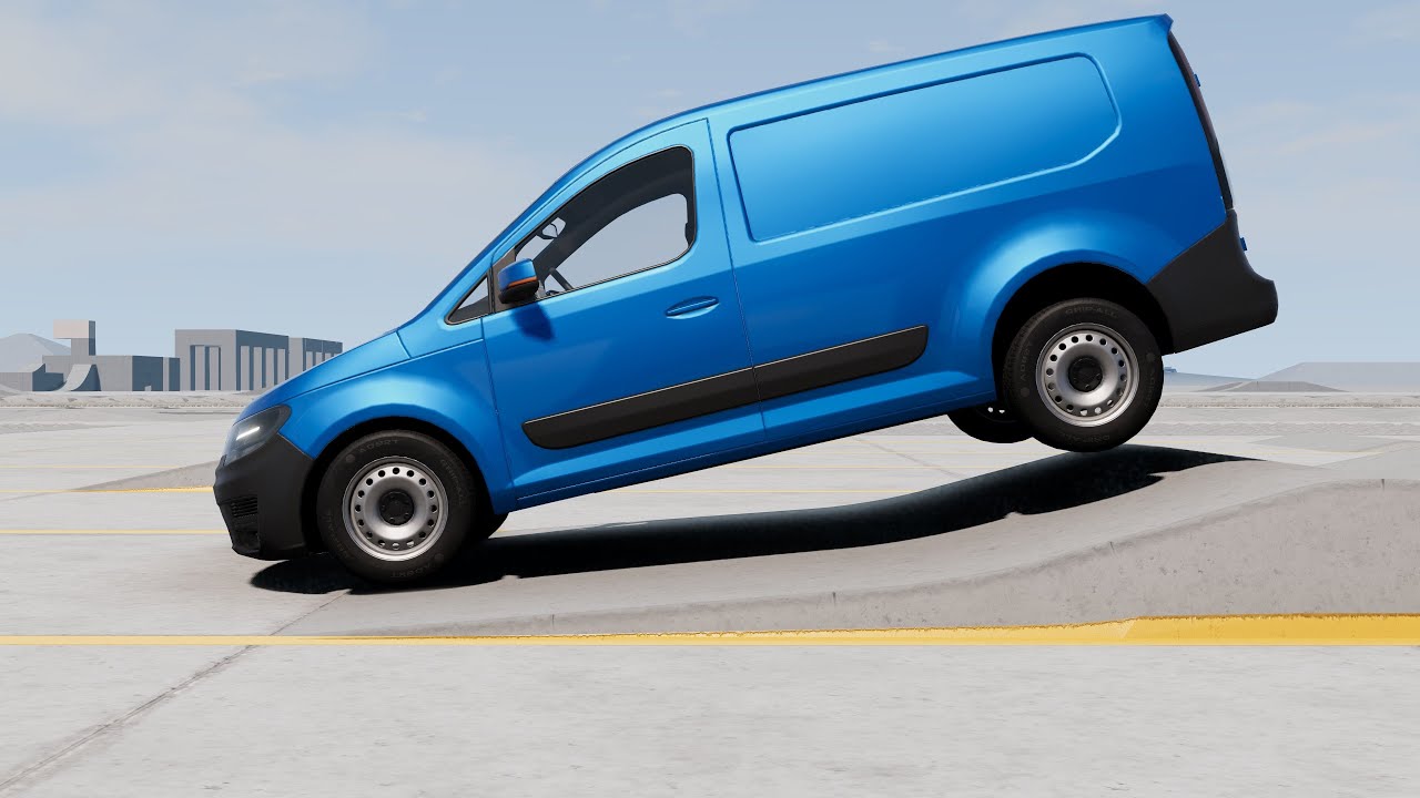 BeamNG Drive - Gavril Scout Cargo Van Suspension Testing
