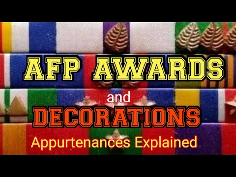 AFP AWARDS AND DECORATIONS | Appurtenances Explained | Reserve Officer Vlog