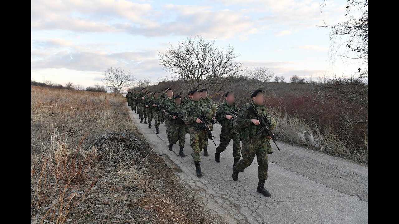 Treći bataljon vojne policije Vojske Srbije na kondicionom maršu