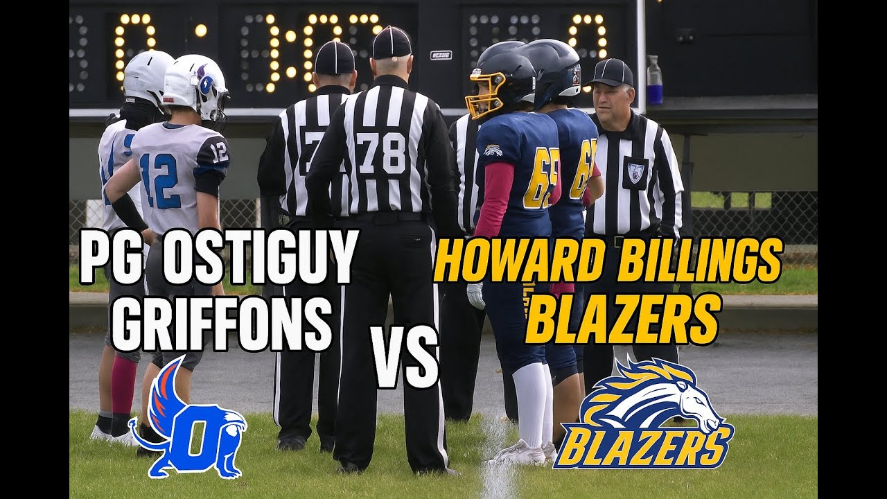 🏈💥RSEQ CADET P-G Ostiguy 🦅 Griffons vs Howard Billings Blazers🐴 Full Football Match 🔥🔥