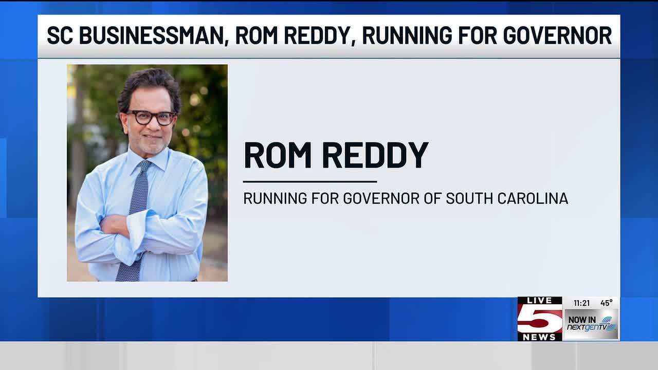 Ron Reddy VIDEO: DOGESC founder Rom Reddy announces run for SC governor - YouTube