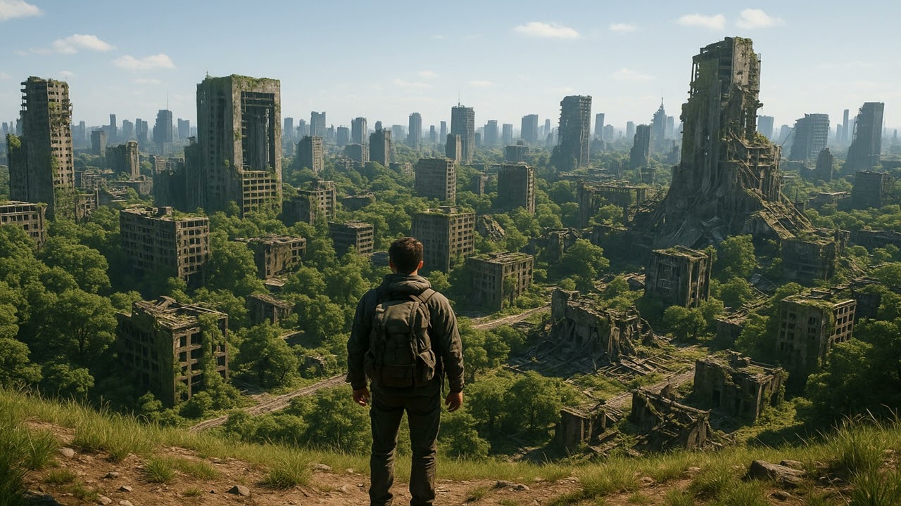 Echoes of the Overgrown City 🌿 | 2H Futuristic Ambient Soundscape for Focus & Study