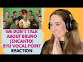 Voice Teacher Reacts to We Don't Talk About Bruno by BYU Vocal Point