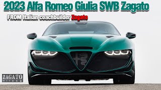 2023 Alfa Romeo Giulia SWB Zagato Unveiled as 533bhp Grand Tourer