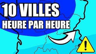 📍 Bulletin Météo Complet 8 Février : 10 Villes, Heure par Heure