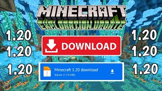 SAIU O NOVO MINECRAFT PE 1.20 ACESSO ANTECIPADO!!! 