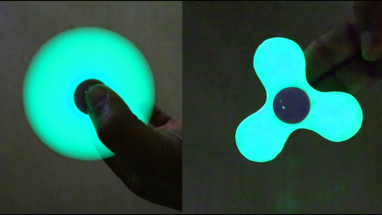 Glow in the dark fidget finger spinner glow in the dark-BLUE GREEN or WHITE 
