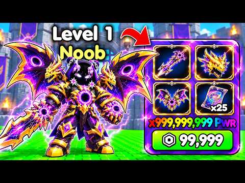 Starting Over as NOOB with MAXED OUT Gear in +1 Loot to Forge! (Roblox)