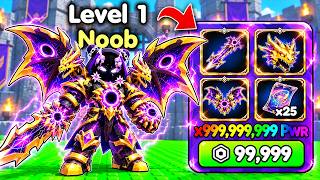 Starting Over as NOOB with MOST EXPENSIVE Gear in +1 Loot to Forge! (Roblox) screenshot 1